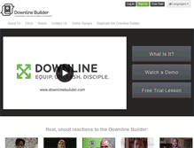 Tablet Screenshot of downlinebuilder.com